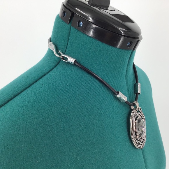 2/$25 Statement Necklace with Large Circular Pendant - Picture 5 of 14